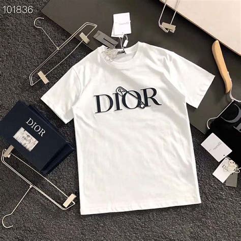 white and pink dior t shirt|Dior white shirt men.